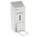 Stojak do dezynfekcji rąk blatowy z dozownikiem z przyciskiem łokciowym MERIDA STELLA