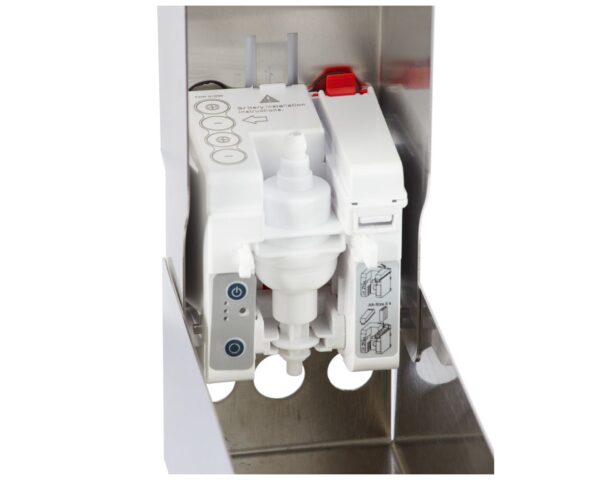 Bezdotykowy automatyczny dozownik mydła w pianie MERIDA STELLA AUTOMATIC SLIM na jednorazowe wkłady 800 ml, stal polerowana Bezdotykowy automatyczny dozownik mydła w pianie MERIDA STELLA AUTOMATIC SLIM na jednorazowe wkłady 800 ml, stal polerowana