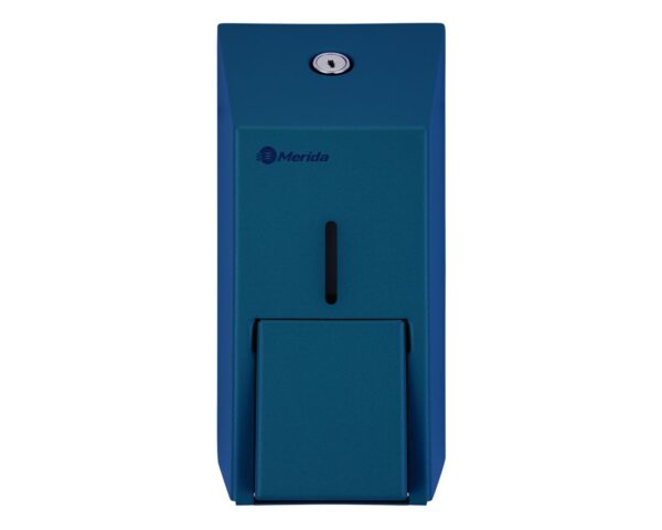 Dozownik mydła w płynie MERIDA STELLA BLUE LINE MINI, pojemność zbiornika 400 ml, niebieski Dozownik mydła w płynie MERIDA STELLA BLUE LINE MINI, pojemność zbiornika 400 ml, niebieski