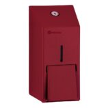 Dozownik mydła w płynie MERIDA STELLA RED LINE MINI, pojemność zbiornika 400 ml, czerwony