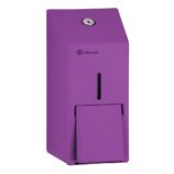 Dozownik mydła w płynie MERIDA STELLA VIOLET LINE MINI, pojemność zbiornika 400 ml, fioletowy