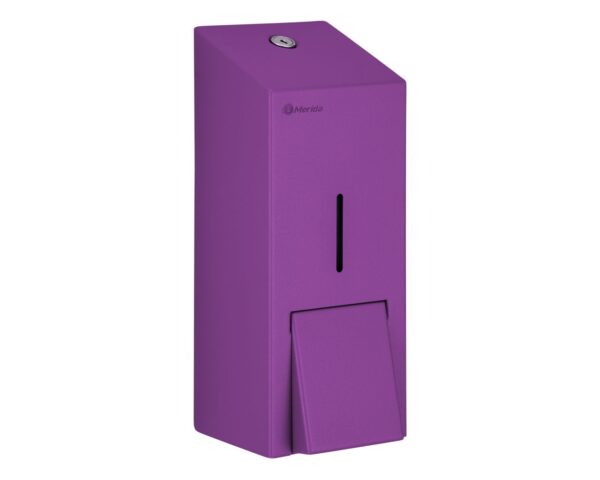Dozownik płynu dezynfekcyjnego w sprayu MERIDA STELLA VIOLET LINE, pojemność wkładów 1000 ml , fioletowy Dozownik płynu dezynfekcyjnego w sprayu MERIDA STELLA VIOLET LINE, pojemność wkładów 1000 ml , fioletowy