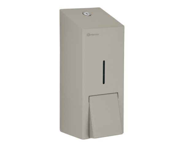 Dozownik mydła w płynie MERIDA STELLA STONE GREY LINE MAXI, pojemność zbiornika 800 ml, szary kamienny Dozownik mydła w płynie MERIDA STELLA STONE GREY LINE MAXI, pojemność zbiornika 800 ml, szary kamienny