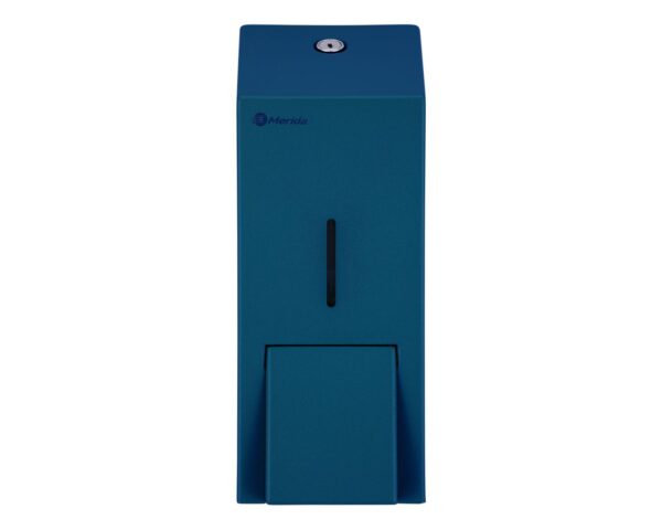 Dozownik płynu dezynfekcyjnego w sprayu MERIDA STELLA BLUE LINE, pojemność wkładów 1000 ml , niebieski Dozownik płynu dezynfekcyjnego w sprayu MERIDA STELLA BLUE LINE, pojemność wkładów 1000 ml , niebieski
