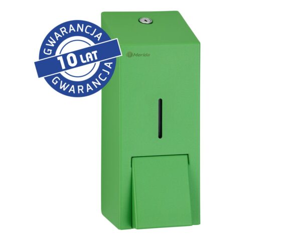 Dozownik mydła w płynie MERIDA STELLA GREEN LINE MAXI, pojemność zbiornika 800 ml, zielony