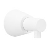 Dozownik mydła w płynie ścienny, STOŻEK, biały