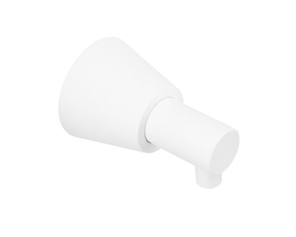 Dozownik mydła w płynie ścienny, STOŻEK, biały Dozownik mydła w płynie ścienny, STOŻEK, biały