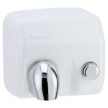 Suszarka do rąk MERIDA SANIFLOW PLUS z przyciskiem, stalowa, biała