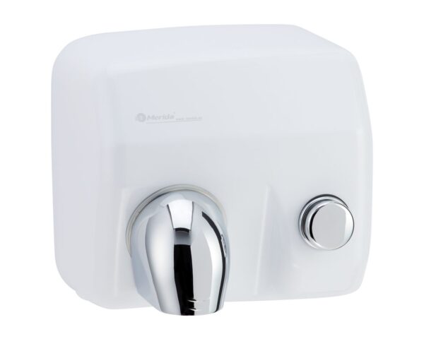 Suszarka do rąk MERIDA SANIFLOW PLUS z przyciskiem, stalowa, biała Suszarka do rąk MERIDA SANIFLOW PLUS z przyciskiem, stalowa, biała