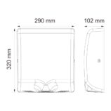 Suszarka do rąk MERIDA TURBO JET SLIM, stal matowa