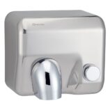 Suszarka do rąk MERIDA STARFLOW PLUS z przyciskiem, stal polerowana z powłoką AFP