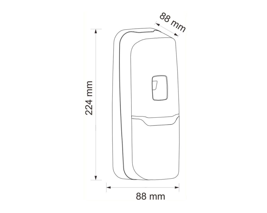 Elektroniczny odświeżacz powietrza LED MERIDA HARMONY, tworzywo, biały transparentny