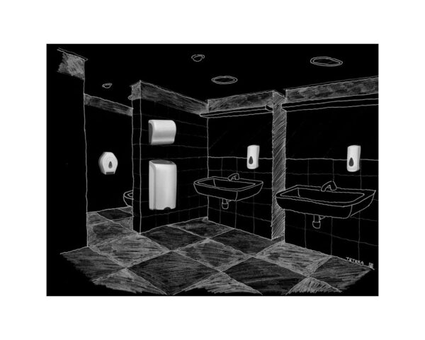 Mechaniczny podajnik ręczników w rolach MERIDA UNIQUE SOLID CUT GLAMOUR WHITE LINE Mechaniczny podajnik ręczników w rolach MERIDA UNIQUE SOLID CUT GLAMOUR WHITE LINE