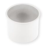 Kołnierz kosza nablatowy okrągły MERIDA STELLA WHITE LINE, biały