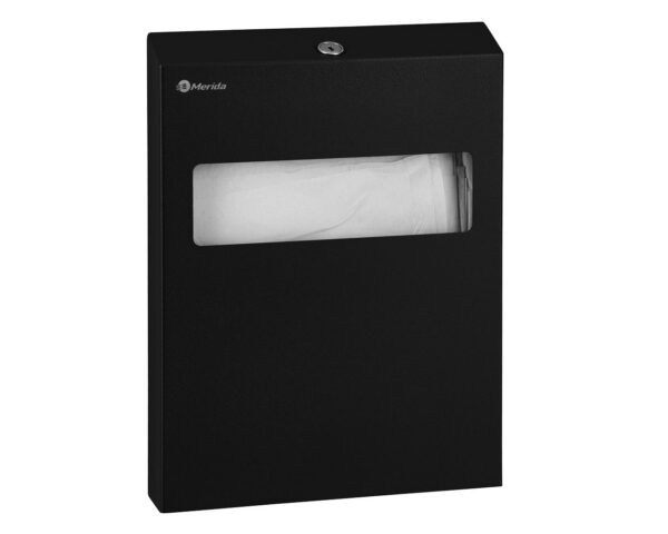 Pojemnik na podkładki na deskę sedesową MERIDA STELLA BLACK LINE, czarny Pojemnik na podkładki na deskę sedesową MERIDA STELLA BLACK LINE, czarny