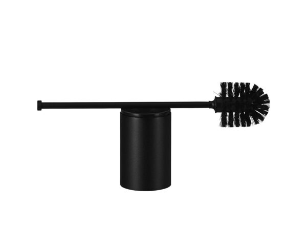 Szczotka do WC z uchwytem mocowanym do ściany, tuba krótka, MERIDA STELLA BLACK LINE, czarna Szczotka do WC z uchwytem mocowanym do ściany, tuba krótka, MERIDA STELLA BLACK LINE, czarna