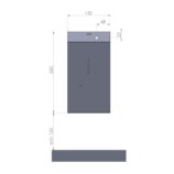 Bezdotykowy automatyczny dozownik mydła w pianie MERIDA STELLA AUTOMATIC VIOLET LINE na jednorazowe wkłady 1000 g, fioletowy