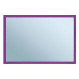 Lustro w ramie metalowej - fioletowej MERIDA STELLA VIOLET LINE, 40 x 60 cm
