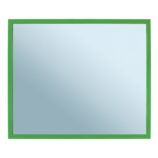 Lustro w ramie metalowej - zielonej MERIDA STELLA GREEN LINE, 50 x 60 cm