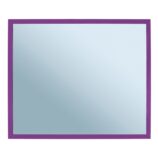 Lustro w ramie metalowej - fioletowej MERIDA STELLA VIOLET LINE, 50 x 60 cm