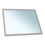 Lustro w ramie metalowej - szarej kamiennej MERIDA STELLA STONE GREY LINE, 50 x 60 cm