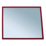 Lustro w ramie metalowej - czerwonej MERIDA STELLA RED LINE, 50 x 60 cm