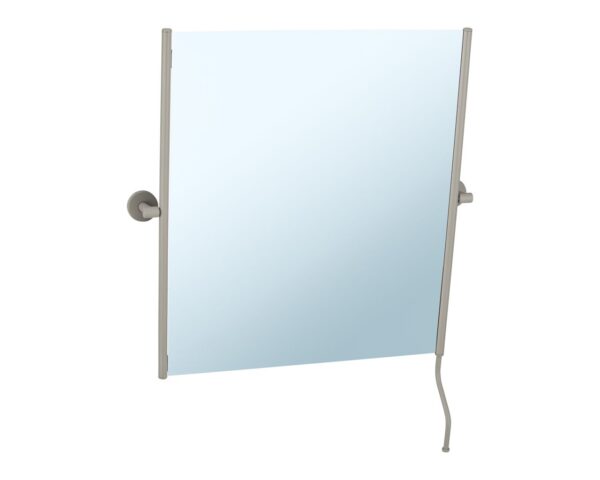 Lustro uchylne w oprawie szarej kamiennej matowej z uchwytem ułatwiającym regulację kąta nachylenia MERIDA STELLA STONE GREY LINE, 50 x 60 cm Lustro uchylne w oprawie szarej kamiennej matowej z uchwytem ułatwiającym regulację kąta nachylenia MERIDA STELLA STONE GREY LINE, 50 x 60 cm