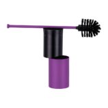 Szczotka do WC z uchwytem mocowanym do ściany, tuba krótka, MERIDA STELLA VIOLET LINE, fioletowa