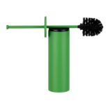 Szczotka do WC z uchwytem mocowanym do ściany, tuba z przykrywką, MERIDA STELLA GREEN LINE, zielona