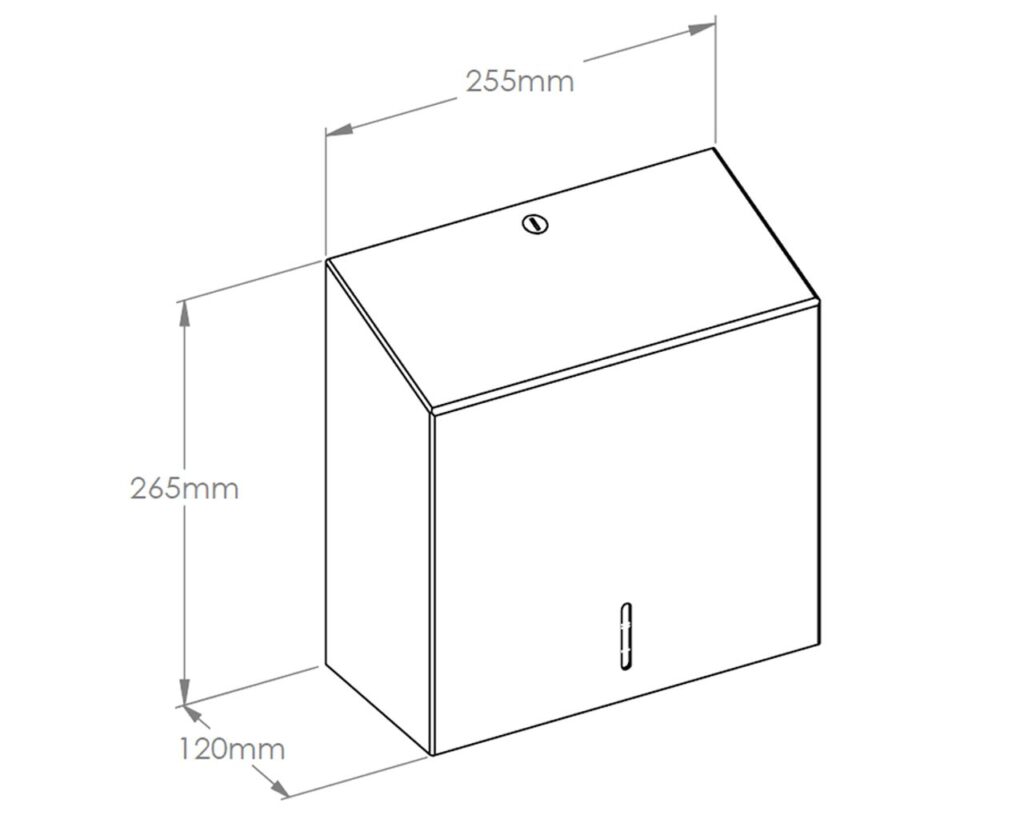 Pojemnik na ręczniki składane MERIDA INOX DESIGN MAXI - ICICLE