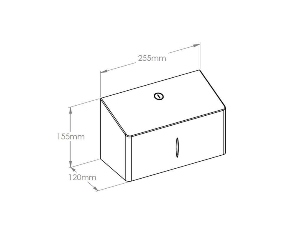 Pojemnik na ręczniki składane MERIDA STELLA R10 ADVANCED MINI stal matowa