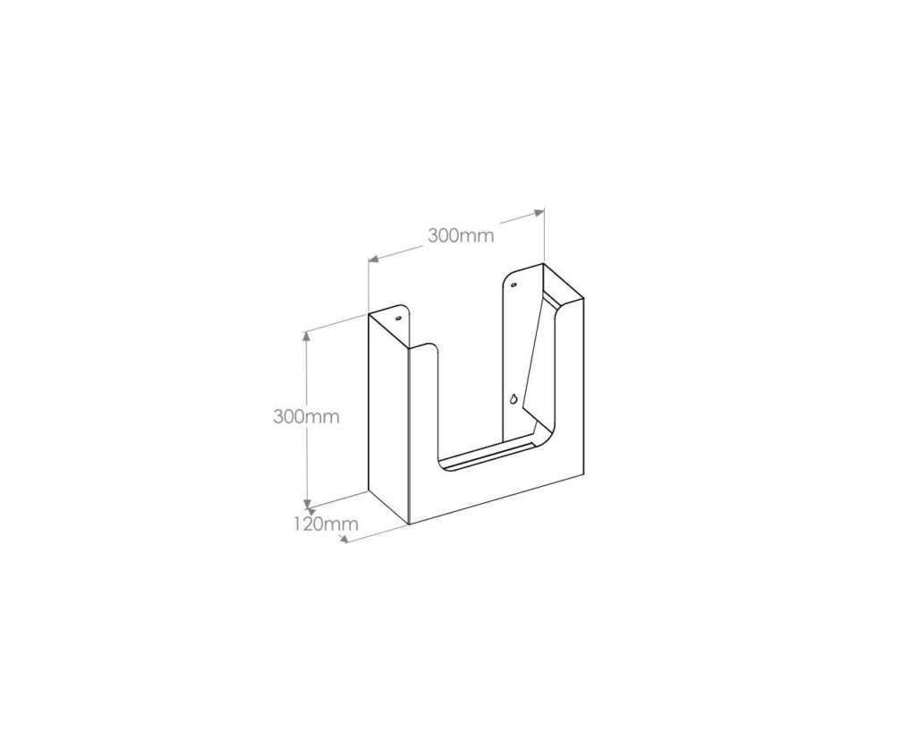 Pojemnik na ręczniki papierowe, do montażu w szafce wiszącej, STAL MATOWA