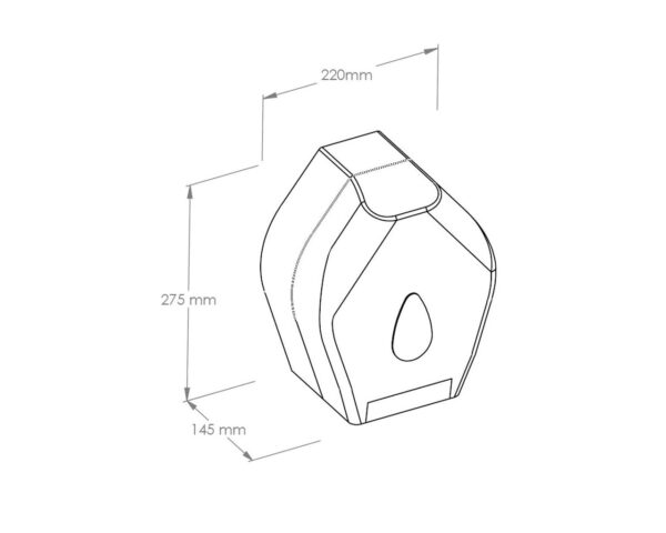Pojemnik na papier toaletowy MERIDA UNIQUE RED LINE Pojemnik na papier toaletowy MERIDA UNIQUE RED LINE