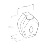 Pojemnik na papier toaletowy MERIDA UNIQUE EXCLUSIVE CARBON LINE