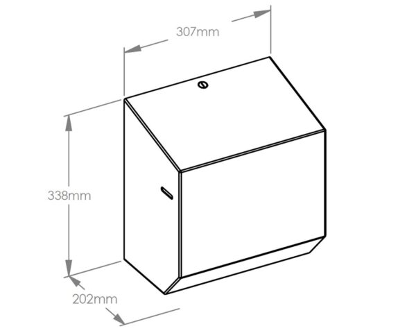 Mechaniczny podajnik ręczników papierowych w rolach MERIDA INOX DESIGN MAXI - TEXTURE Mechaniczny podajnik ręczników papierowych w rolach MERIDA INOX DESIGN MAXI - TEXTURE