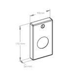 Pojemnik na torebki higieniczne MERIDA STELLA Anti-FingerPrint stal matowa z powłoką AFP