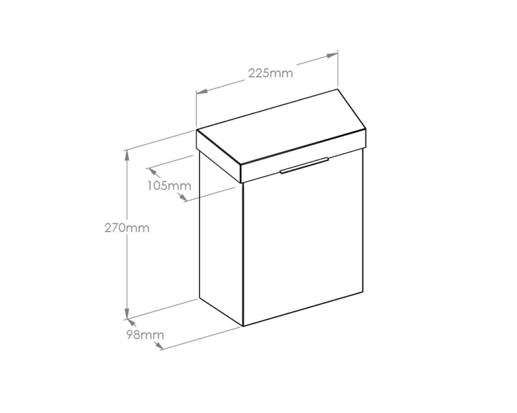 Kosz do damskich toalet MERIDA STELLA, 4,5 l, stal polerowana