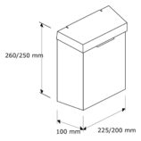 Kosz do damskich toalet MERIDA STELLA Anti-FingerPrint, 4,5 l, stal matowa z powłoką AFP