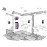 Pojemnik na papier toaletowy w listkach MERIDA UNIQUE JOY LINE