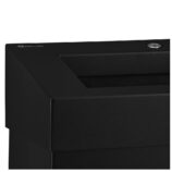 Kosz na odpady otwarty MERIDA STELLA SLIM BLACK LINE, pojemność 27 l, czarny