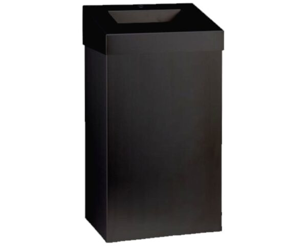 Kosz na odpady otwarty MERIDA STELLA BLACK LINE, pojemność 45 l, czarny Kosz na odpady otwarty MERIDA STELLA BLACK LINE, pojemność 45 l, czarny