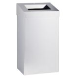 Kosz na odpady otwarty MERIDA STELLA pojemność 45 l, stal polerowana