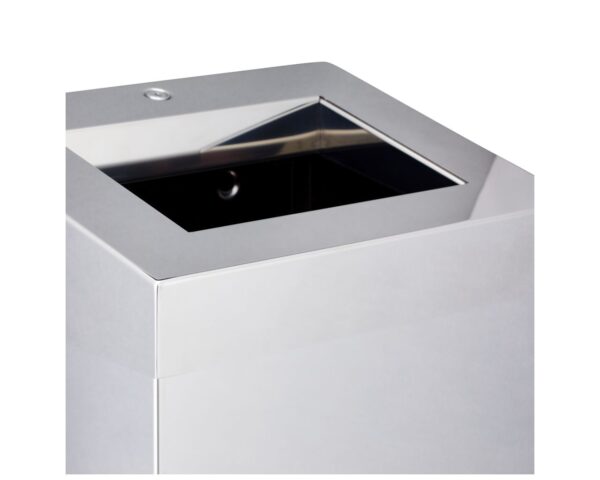 Kosz na odpady otwarty MERIDA STELLA pojemność 45 l, stal polerowana Kosz na odpady otwarty MERIDA STELLA pojemność 45 l, stal polerowana