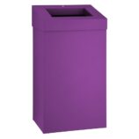 Kosz na odpady otwarty MERIDA STELLA VIOLET LINE, pojemność 45 l, filoetowy