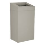 Kosz na odpady otwarty MERIDA STELLA STONE GREY LINE, pojemność 45 l, szary kamienny