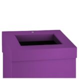 Kosz na odpady otwarty MERIDA STELLA VIOLET LINE, pojemność 45 l, filoetowy