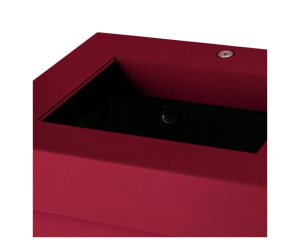 Kosz na odpady otwarty MERIDA STELLA RED LINE, pojemność 45 l, czerwony Kosz na odpady otwarty MERIDA STELLA RED LINE, pojemność 45 l, czerwony