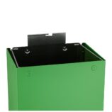 Kosz na odpady otwarty MERIDA STELLA GREEN LINE, pojemność 45 l, zielony