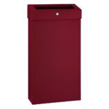 Kosz na odpady otwarty MERIDA STELLA SLIM RED LINE COMBO, pojemność 15 l, czerwony