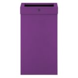 Kosz na odpady otwarty MERIDA STELLA SLIM VIOLET LINE COMBO, pojemność 15 l, fioletowy
